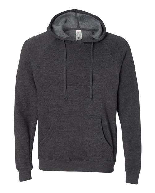 Independent Trading Co. PRM33SBP Unisex Special Blend Raglan Hooded Sweatshirt in Carbon