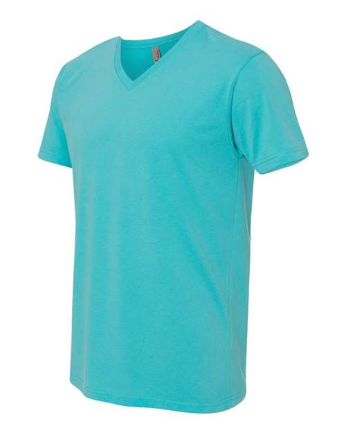 Next Level 6440 Unisex Sueded V-Neck Tee in Tahiti Blue