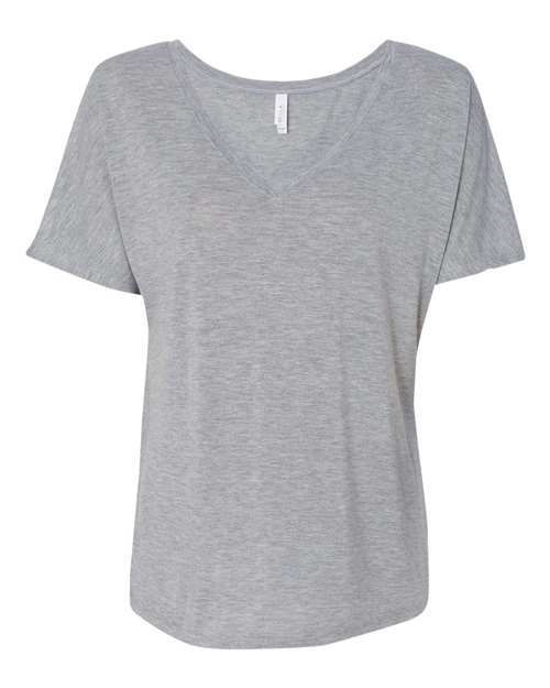 BELLA + CANVAS 8815 Women's Slouchy V-Neck Tee in Athletic Heather