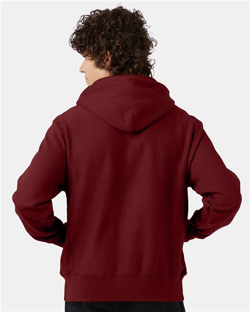 Champion S101 Unisex Reverse Weave Hooded Sweatshirt in Cardinal