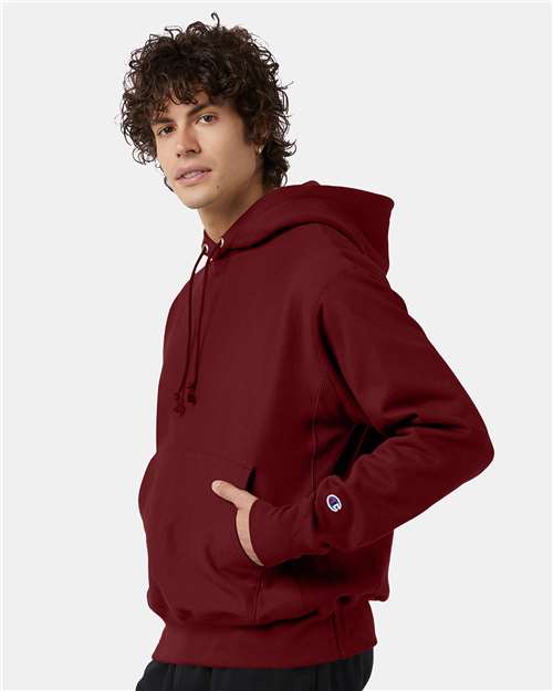 Champion S101 Unisex Reverse Weave Hooded Sweatshirt in Cardinal