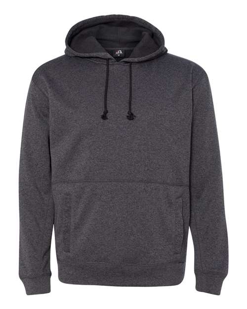 J. America 8613 Men's Cosmic Fleece Hooded Sweatshirt in Onyx Fleck