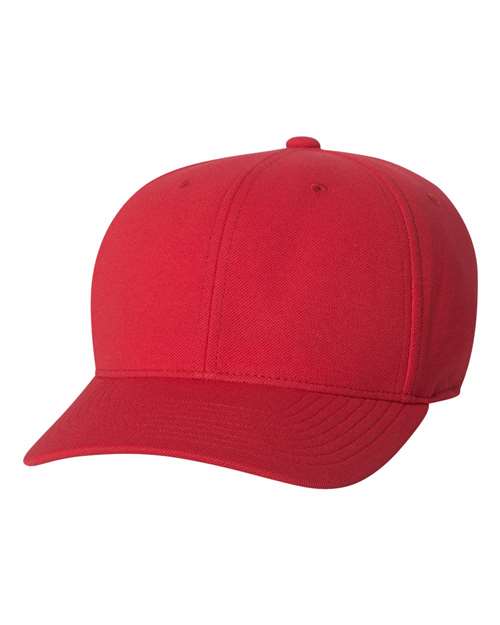 Flexfit 110P 110 Cool & Dry Mini-Piqué Cap in Red