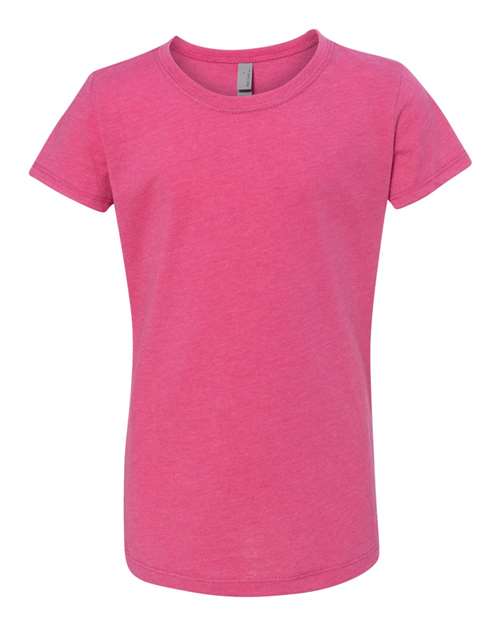 Next Level 3712 Girls' CVC Princess Tee in Raspberry