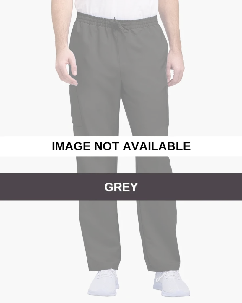 Hanes HMB003 Men's Scrub Open Leg Pants in Grey