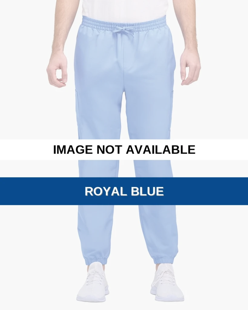 Hanes HMB001 Men's Scrub Joggers in Royal Blue