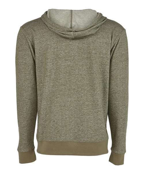 Next Level 9600 Unisex Pacifica Full-Zip Hoodie Sweatshirt in Military Green