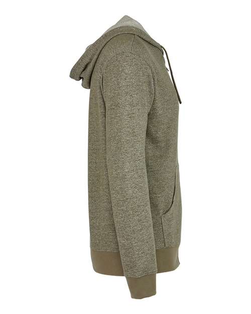 Next Level 9600 Unisex Pacifica Full-Zip Hoodie Sweatshirt in Military Green