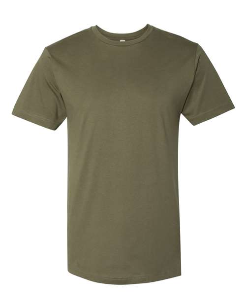 LAT 6901 Unisex Fine Jersey Tee in Military Green