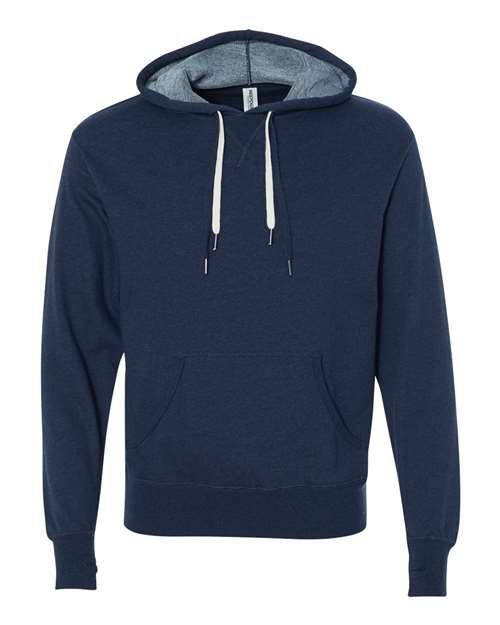 Independent Trading Co. PRM90HT Unisex Midweight French Terry Hooded Sweatshirt in Navy Heather
