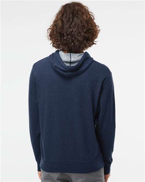 Independent Trading Co. PRM90HT Unisex Midweight French Terry Hooded Sweatshirt in Navy Heather