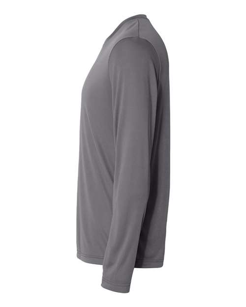 Hanes 482L Unisex Cool DRI Long Sleeve Performance T-Shirt in Graphite