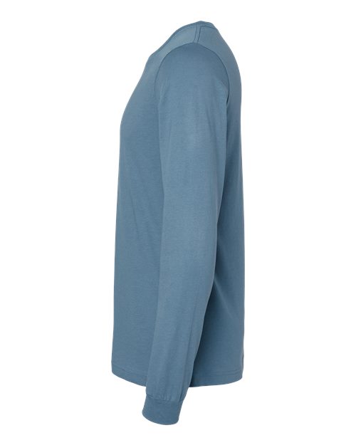 BELLA + CANVAS 3501 Unisex Jersey Long Sleeve Tee in Steel Blue