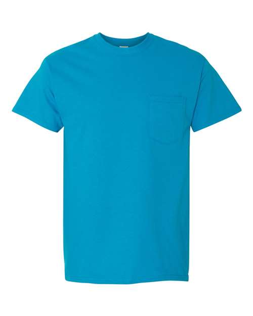 Gildan 5300 Unisex Heavy Cotton Pocket T-Shirt in Sapphire