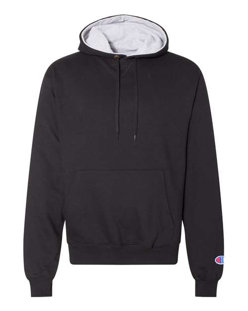 Champion S171 Unisex Cotton Max Hooded Sweatshirt in Black