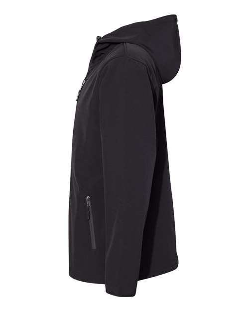 Independent Trading Co. EXP35SSZ Men's Poly-Tech Soft Shell Jacket in Black