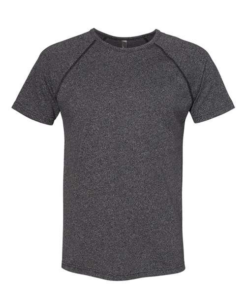 Next Level 2050 Men's Mock Twist Raglan Tee in Black