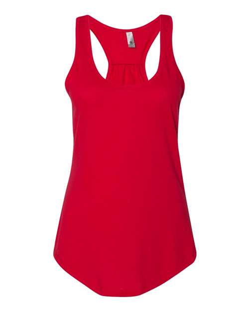 Next Level 6338 Women's Gathered Racerback Tank in Red