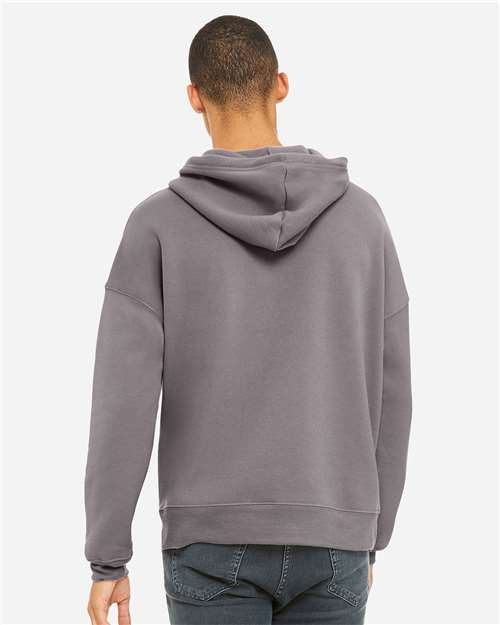 BELLA + CANVAS 3729 Unisex Sponge Fleece Drop Shoulder Hoodie Sweatshirt in Storm