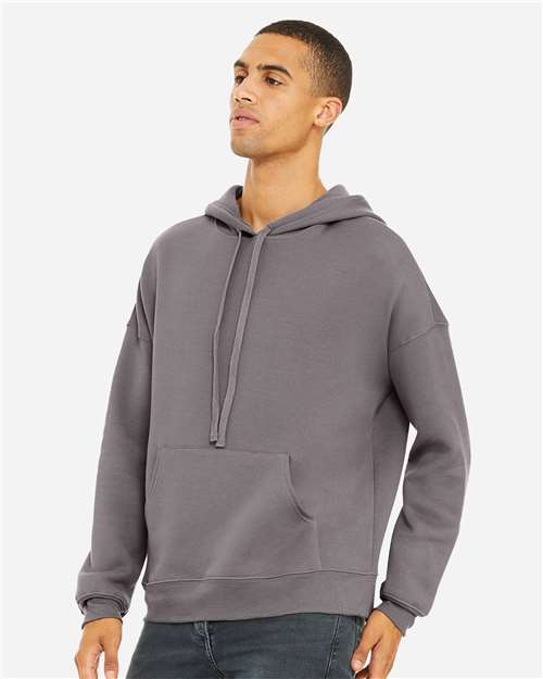 BELLA + CANVAS 3729 Unisex Sponge Fleece Drop Shoulder Hoodie Sweatshirt in Storm