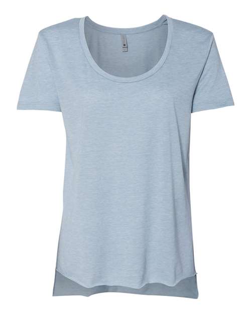 Next Level 5030 Women's Festival Scoop Neck Tee in Stonewash Denim
