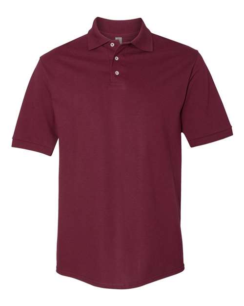 JERZEES 443M Men's 100% Ring-Spun Cotton Piqué Polo in Maroon