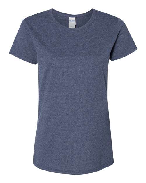 Gildan 5000L Women's Heavy Cotton T-Shirt in Heather Navy