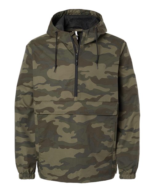 Independent Trading Co. EXP94NAW Men's Nylon Anorak in Forest Camo