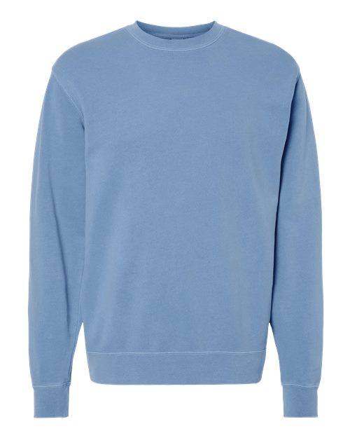 Independent Trading Co. PRM3500 Unisex Midweight Pigment-Dyed Crewneck Sweatshirt in Pigment Light Blue