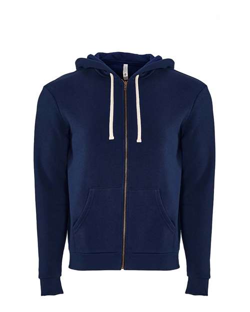 Next Level 9602 Unisex Santa Barbara Full-Zip Hoodie Sweatshirt in Midnight Navy