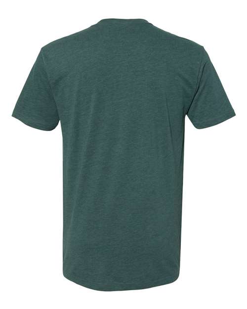 Next Level 6410 Unisex Sueded Tee in Heather Forest Green