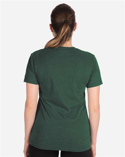Next Level 6410 Unisex Sueded Tee in Heather Forest Green