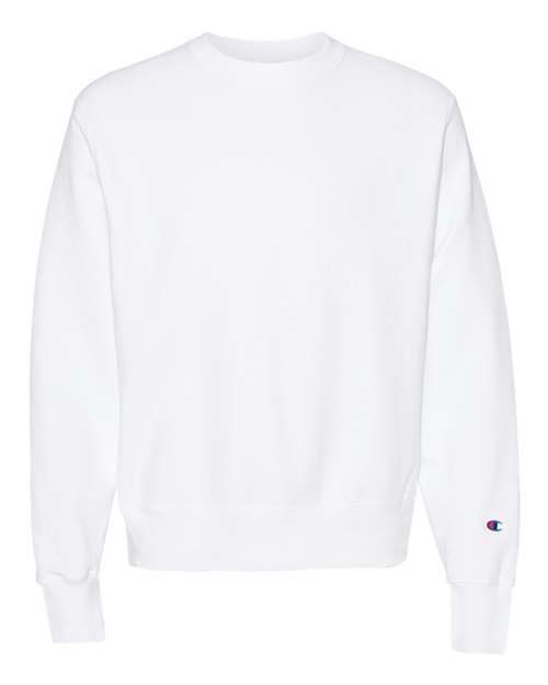 Champion S149 Unisex Reverse Weave Crewneck Sweatshirt in White