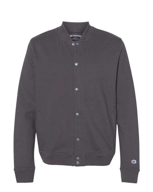 Champion CO100 Unisex Bomber Jacket in Charcoal Heather