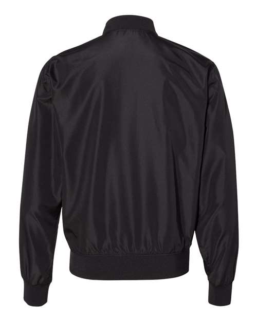 Independent Trading Co. EXP52BMR Unisex Lightweight Bomber Jacket in Black