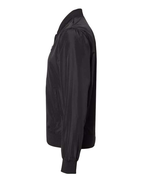 Independent Trading Co. EXP52BMR Unisex Lightweight Bomber Jacket in Black