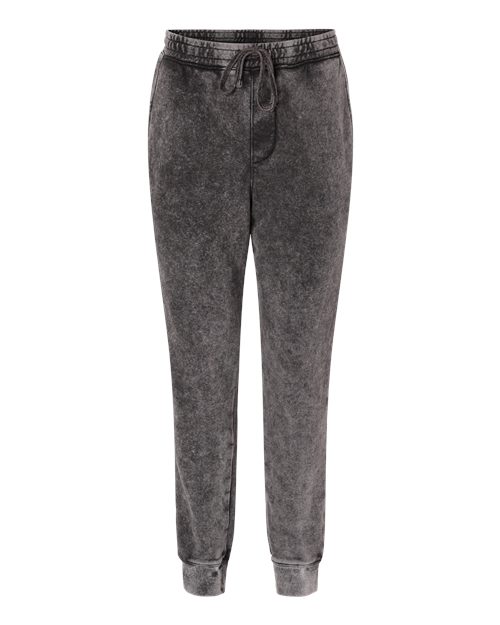 Independent Trading Co. PRM50PTMW Unisex Mineral Wash Fleece Sweatpants in Black
