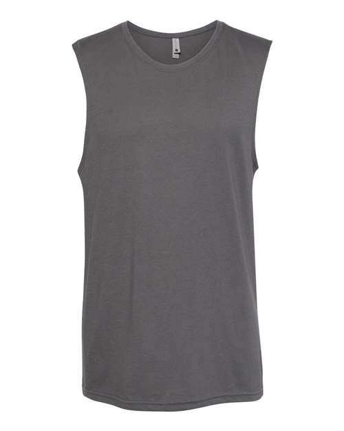 Next Level 6333 Unisex Lightweight Cotton/Poly Muscle Tank in Heavy Metal