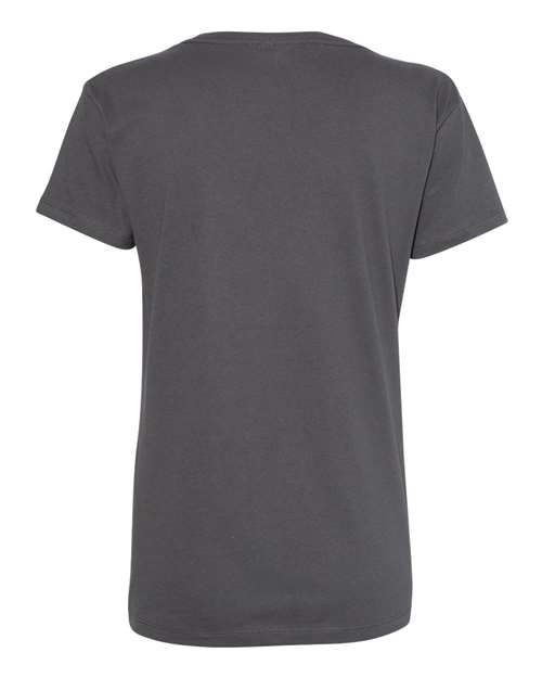 Next Level 3940 Women's Cotton V-Neck Tee in Heavy Metal