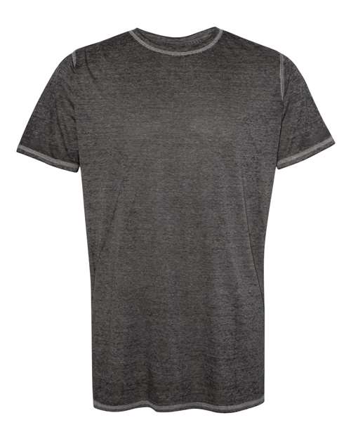J. America 8115 Unisex Zen Jersey T-Shirt in Twisted Black