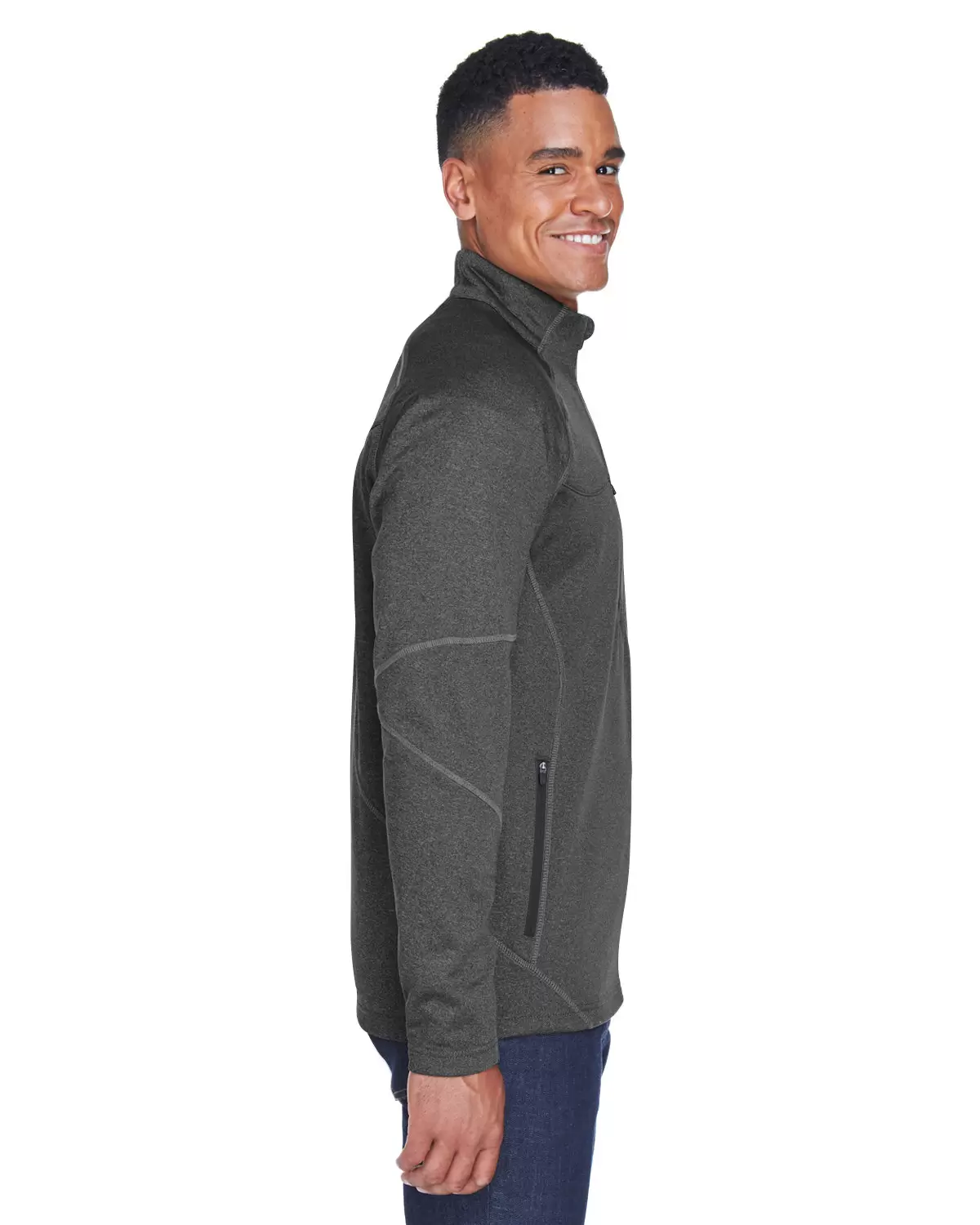 88174 North End Gravity Men's Performance Fleece J CARBON HEATHER