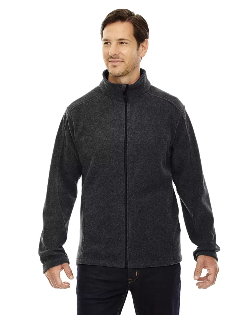 CORE365 88190T Men's Tall Journey Fleece Jacket in Heather Charcoal