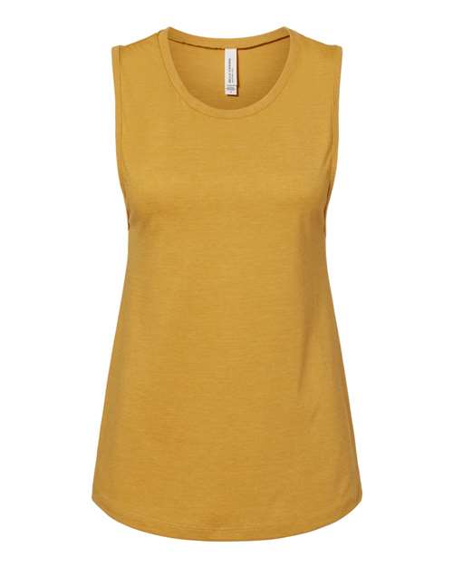 BELLA + CANVAS 6003 Women's Jersey Muscle Tank in Heather Mustard