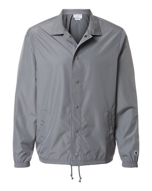 Champion CO126 Unisex Coach's Jacket in Graphite