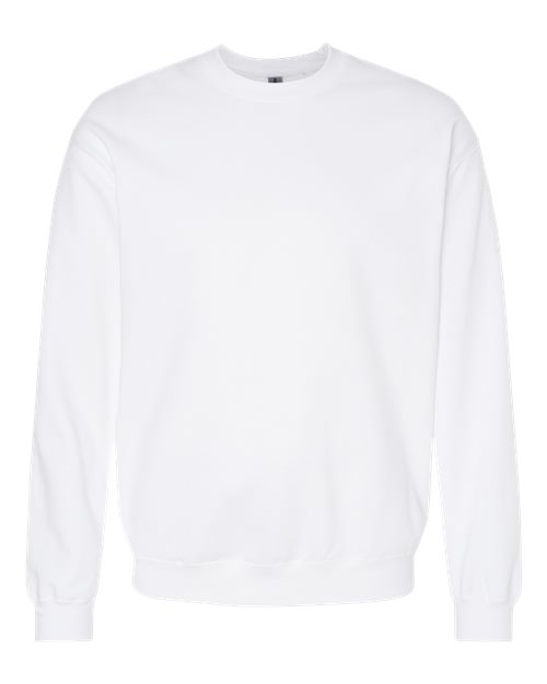 Gildan SF000 Unisex Softstyle Midweight Crewneck Sweatshirt in White