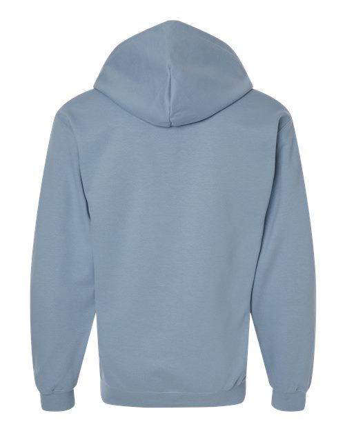 Gildan SF600 Unisex Softstyle Midweight Full-Zip Hooded Sweatshirt in Stone Blue