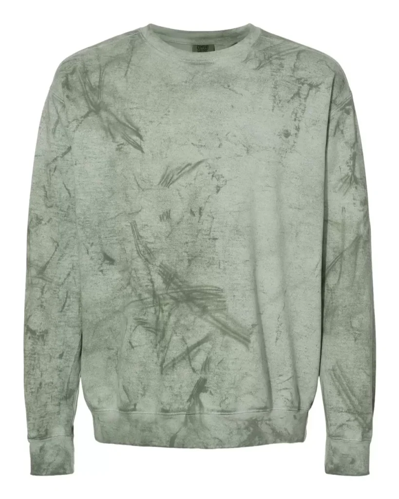 Comfort Colors 1545 Unisex Colorblast Crewneck Sweatshirt in Fern