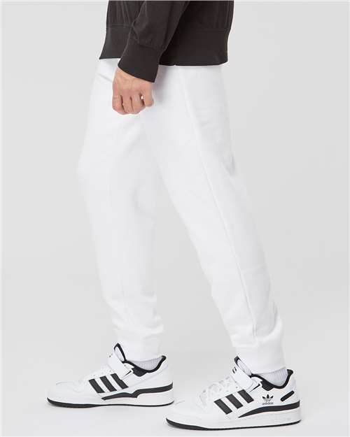 Independent Trading Co. IND20PNT Men's Midweight Fleece Sweatpants in White