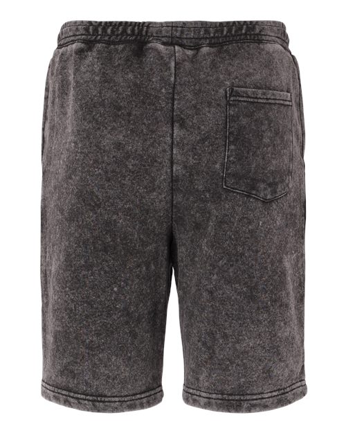 Independent Trading Co. PRM50STMW Unisex Mineral Wash Fleece Shorts in Black