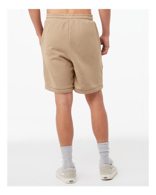 BELLA + CANVAS 3724 Unisex Sponge Fleece Shorts in Tan
